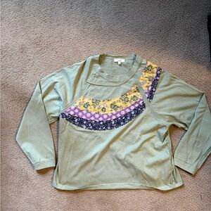 Easel Sage Green Top